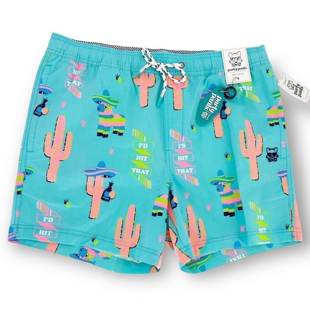 PARTY PANTS Hit That Shorts NWT - swim trunks